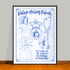 Nursing Patents Collage Art Print - Vintage Edition - UNFRAMED