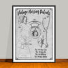 Nursing Patents Collage Art Print - Vintage Edition - UNFRAMED