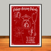 Nursing Patents Collage Art Print - Vintage Edition - UNFRAMED