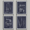 Fender Guitar Set of 4 Patent Prints - UNFRAMED