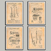 Fender Guitar Set of 4 Patent Prints - UNFRAMED