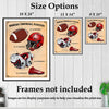 Modern Football Patents Print Colorized Collage - UNFRAMED