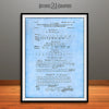 1848 Morse Code Patent Print Light Blue