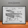 1860 Winchester Repeating Rifle Patent Print Gray
