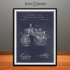 1872 Chemical Fire Engine Patent Print Blackboard