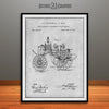 1872 Chemical Fire Engine Patent Print Gray