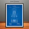 1881 Edison Bulb Patent Print Blueprint