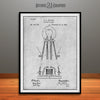 1881 Edison Bulb Patent Print Gray