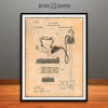 1882 Electric Flat Iron Patent Print Antique Paper
