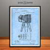 1885 Samuels Photographic Camera Patent Print Light Blue
