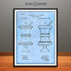 1888 Pharmacist Druggist's Sign Patent Print Light Blue