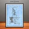 1904 Portable Microscope Patent Print Light Blue
