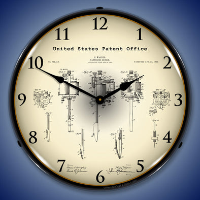 1904 Wagner Tattoo Device Patent LED Clock