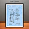 1938 Pants Ironing Machine Patent Print Light Blue