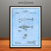 1909 Lockhart Antique Fishing Lure Patent Print Light Blue