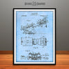 1913 Naysmith Chiropractic Table Patent Print Light Blue