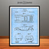 1914 Dodge Brothers Car Body Design Patent Print Light Blue