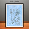 1915 Peterson Adjustable Wrench Spanner Patent Print Light Blue