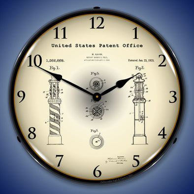 1920 Kavan Rotary Barber Pole Patent LED Clock