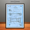 1922 Henry Ford Vehicle Construction Patent Print Light Blue