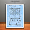 1924 Bryant Heating Apparatus Patent Print Light Blue