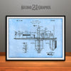 1926 Closed Dry Cleaning System Patent Print Light Blue