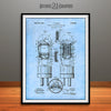 1929 Conrad Vacuum Tube Patent Print Light Blue