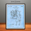 1929 Electric Tattooing Device Patent Print Light Blue