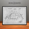 1939 Komenda Vehicle Body Patent Print Gray