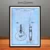1941 Gretsch Guitar Patent Print Light Blue