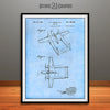 1943 Howard Hughes Military Aircraft Patent Print Light Blue