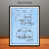 1944 Basketball Goal Patent Print Light Blue