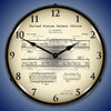 1946 Railroad Domed Observation Train Car Patent LED Clock