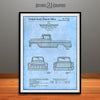 1955 Chevrolet Pickup Truck Art Patent Print Light Blue