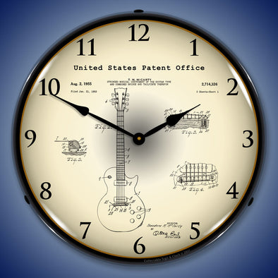 1955 Gibson Les Paul Patent LED Clock
