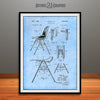 1956 Eames Stackable Nesting Chair Patent Print Light Blue