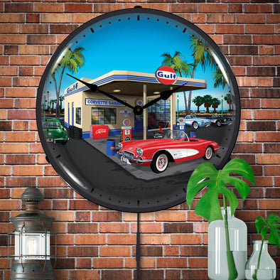 1959 Corvette Gulf Station LED Clock
