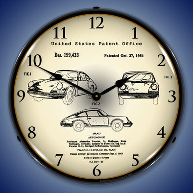 1964 Porsche 911 Patent LED Clock