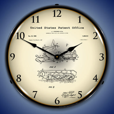 1967 Swenson Snowmobile Patent LED Clock