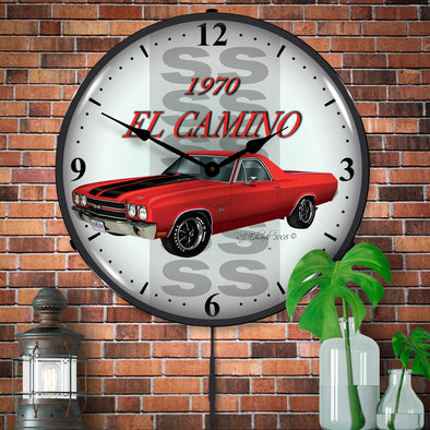 1970 El Camino SS LED Clock