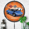 1971 Corvette Stingray Blue LED Clock