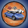 1971 Corvette Stingray Blue LED Clock