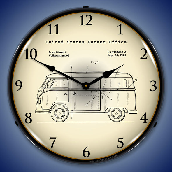 1975 Volkswagen Bus Patent LED Clock