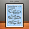 1995 Dodge Viper SRT Patent Print Light Blue