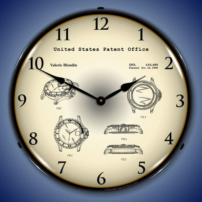 1999 Rolex Diving Watch Patent LED Clock