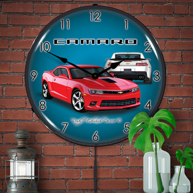 2014 SS Camaro Red Hot LED Clock