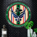 Air Force Veteran Operation Desert Storm LED Clock