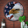 American Bald Eagle LED Clock