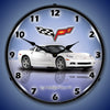 C6 Corvette Arctic White LED Clock