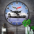 C6 Corvette Arctic White LED Clock